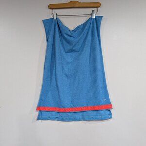 Lululemon Ivivva Chill Herringbone Pattern Scarf Neon Coral Pink Blue One Size